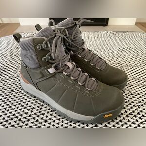 Oboz Andesite Mid B-Dry Hiking Boots Gray / Green Size 9 Waterproof Vibram